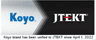 Logo KOYO và JTEKT